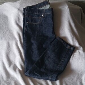 Everlane Straight Leg Jeans in Dark Indigo